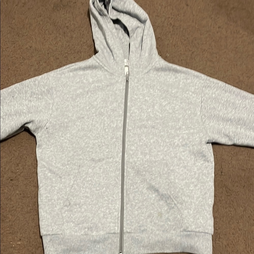 Gray Zip-Up Hoodie